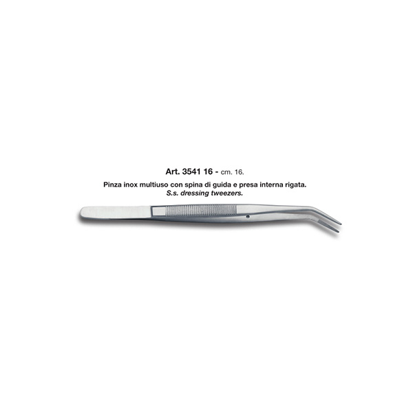 Pinzetta multiuso inox con spina di guida - immagine 1